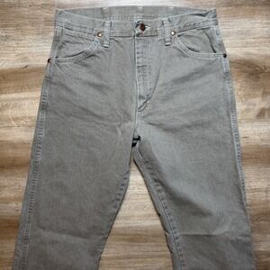 Vintage Wrangler Jeans Men 31x36 Brown 13MWZ Straight Leg Denim Western Rodeo